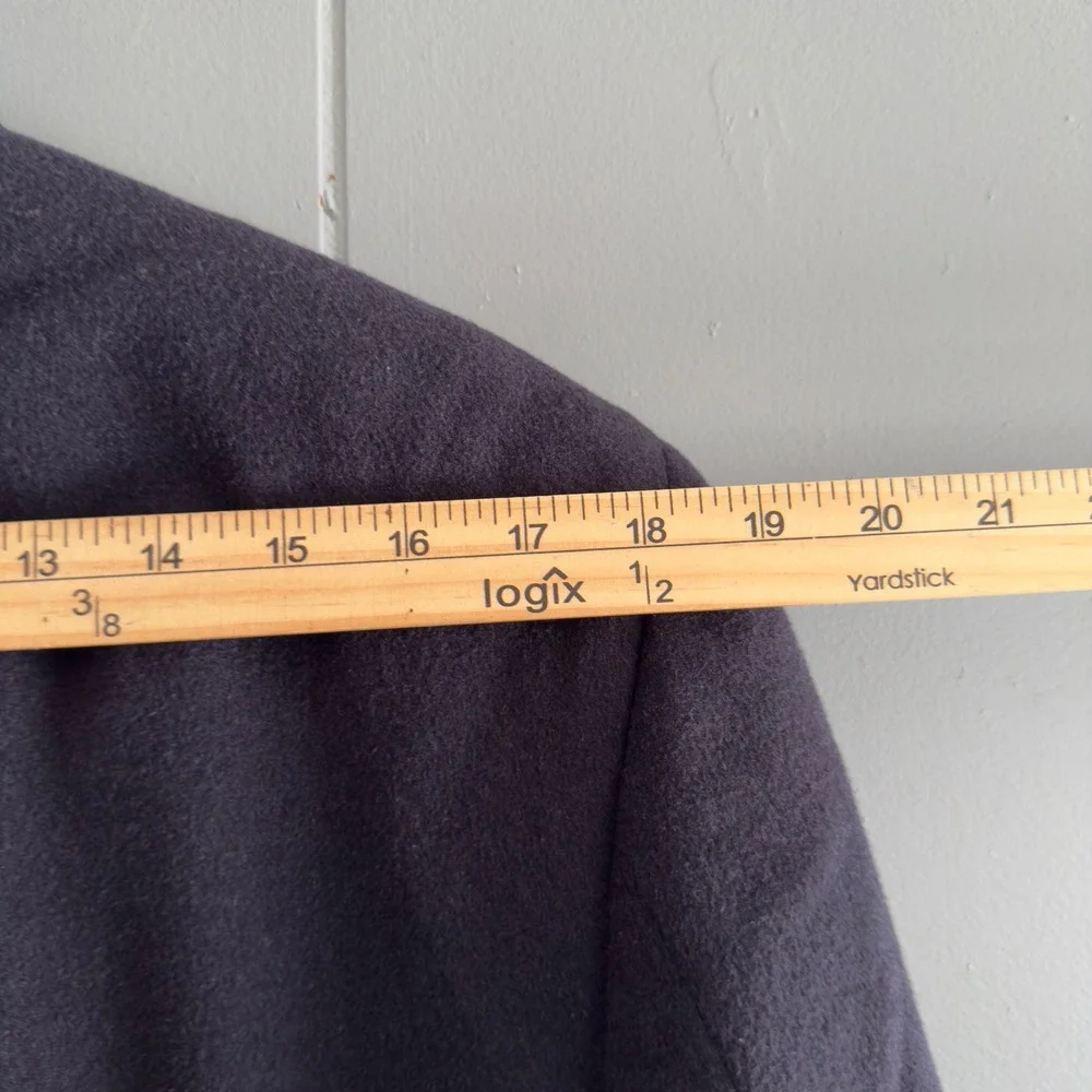 Vintage Claiborne Wool Silk‎ Cashmere Blazer 42R Navy Quiet Luxury Unisex